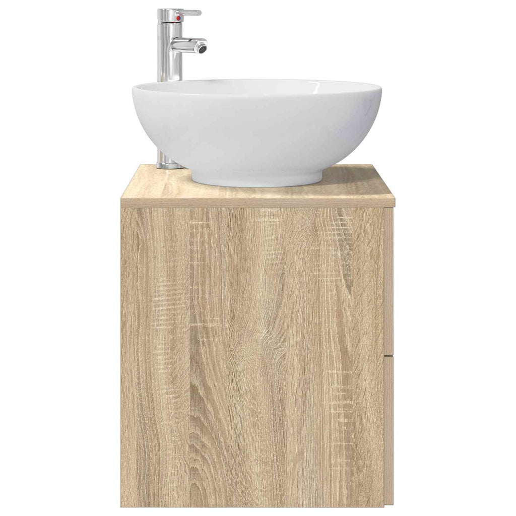 Wandmontierte Waschtisch Sonoma-Eiche 49,5 x 44,5 x 66,5 cm