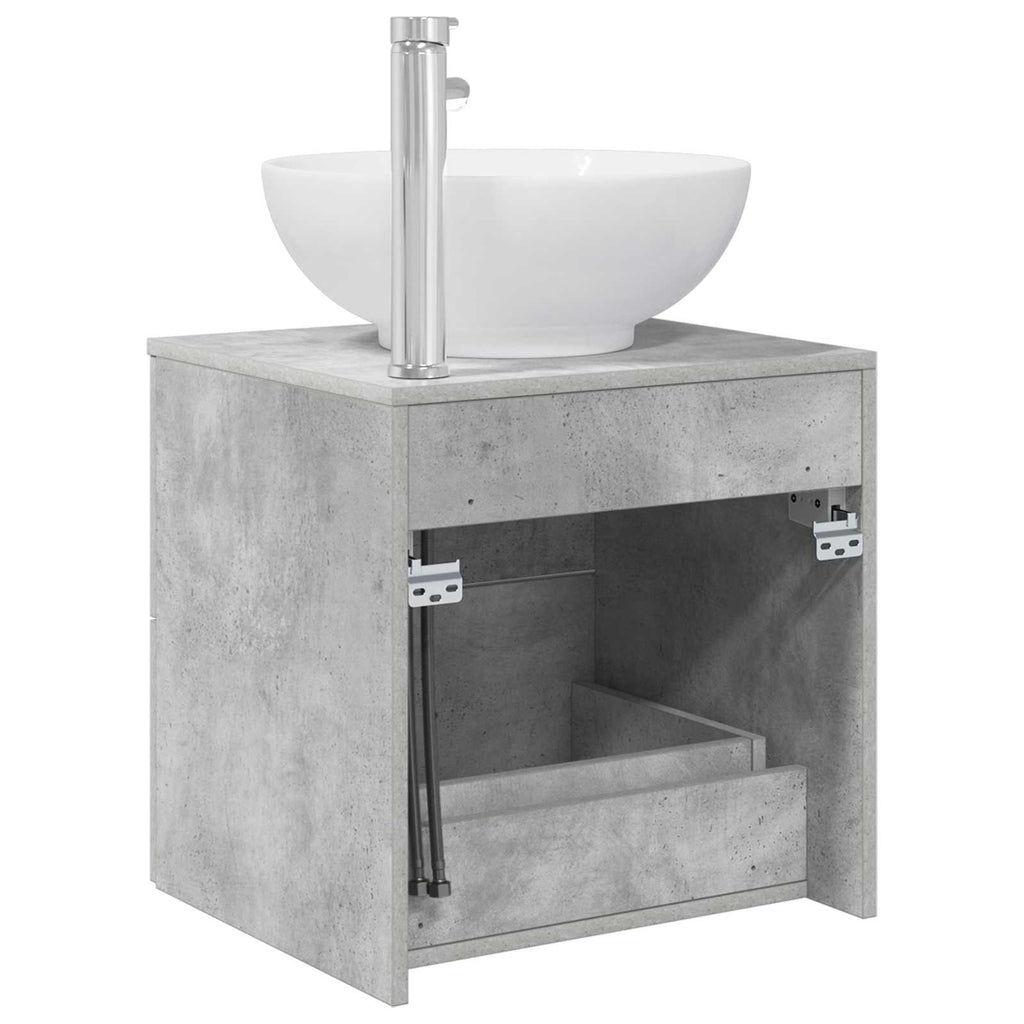 Wandmontierte Waschtisch Betongrau 49,5 x 44,5 x 66,5 cm