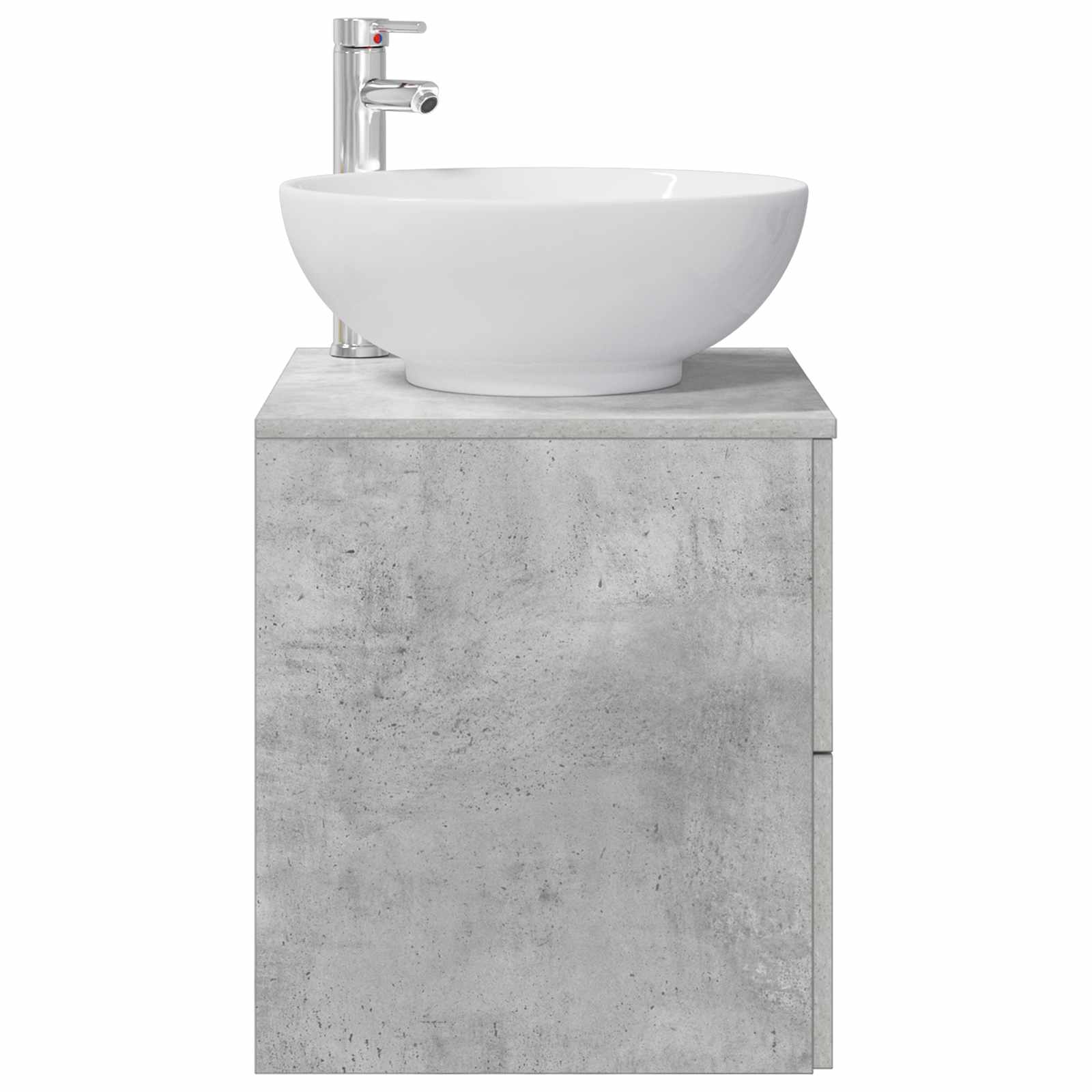 Wandmontierte Waschtisch Betongrau 49,5 x 44,5 x 66,5 cm