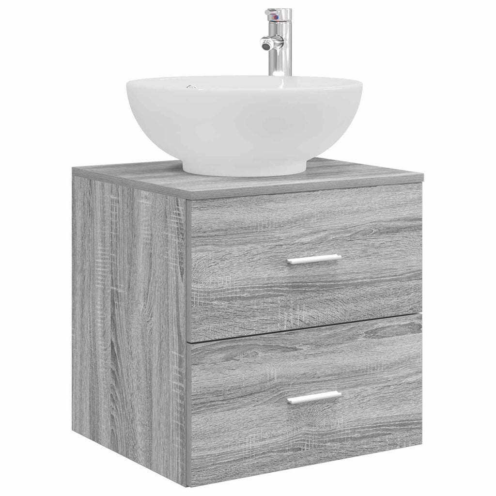 Wandmontierte Waschtisch Grau Sonoma 49,5 x 44,5 x 66,5 cm