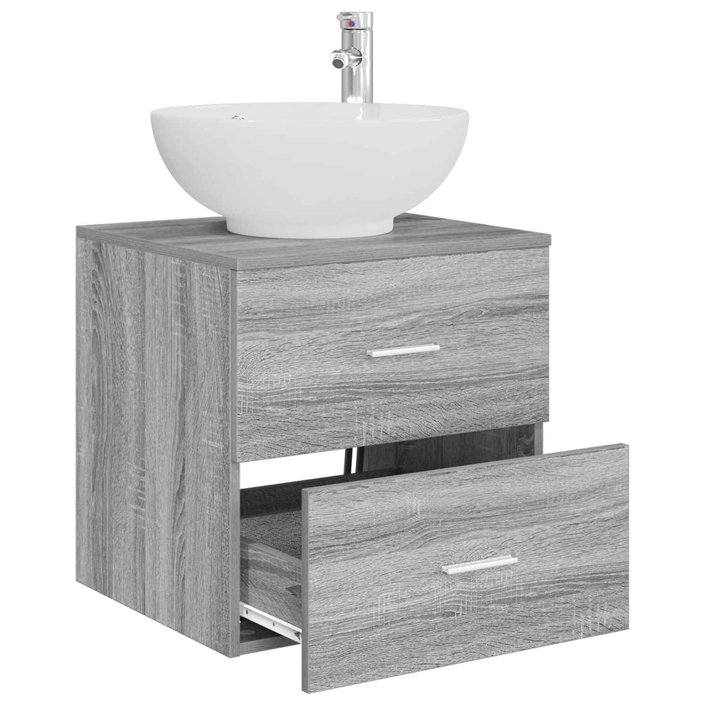 Wandmontierte Waschtisch Grau Sonoma 49,5 x 44,5 x 66,5 cm