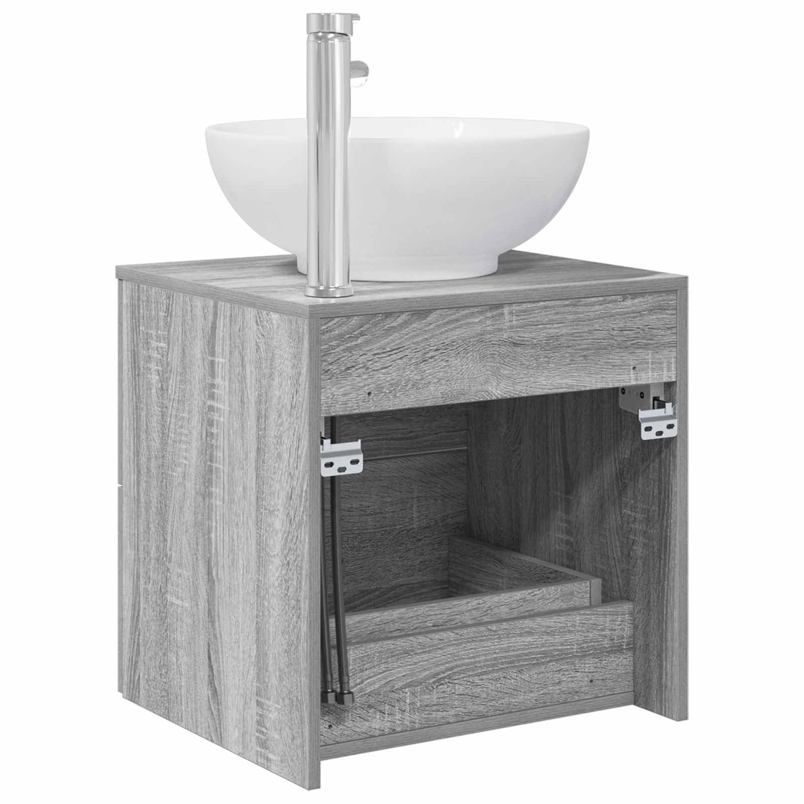 Wandmontierte Waschtisch Grau Sonoma 49,5 x 44,5 x 66,5 cm