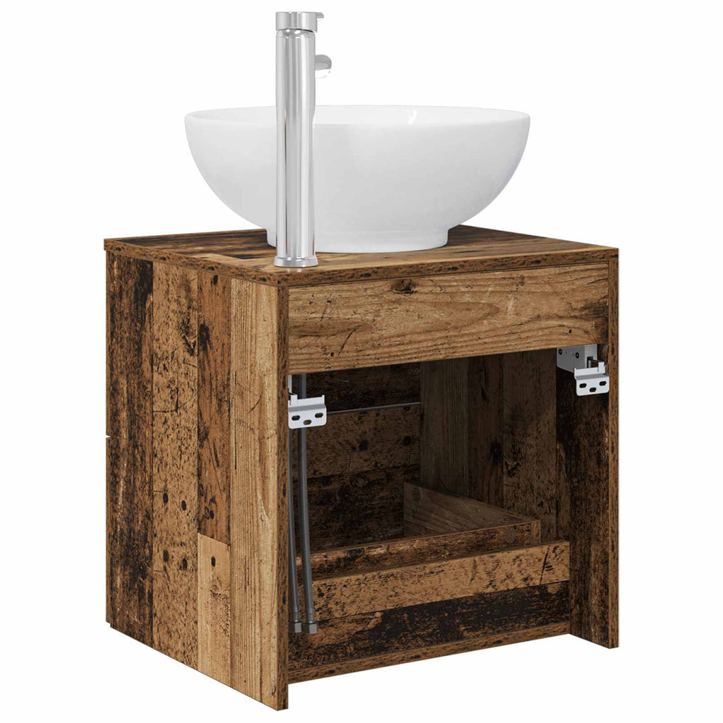 Wandmontierte Waschtisch Altholz 49,5 x 44,5 x 66,5 cm