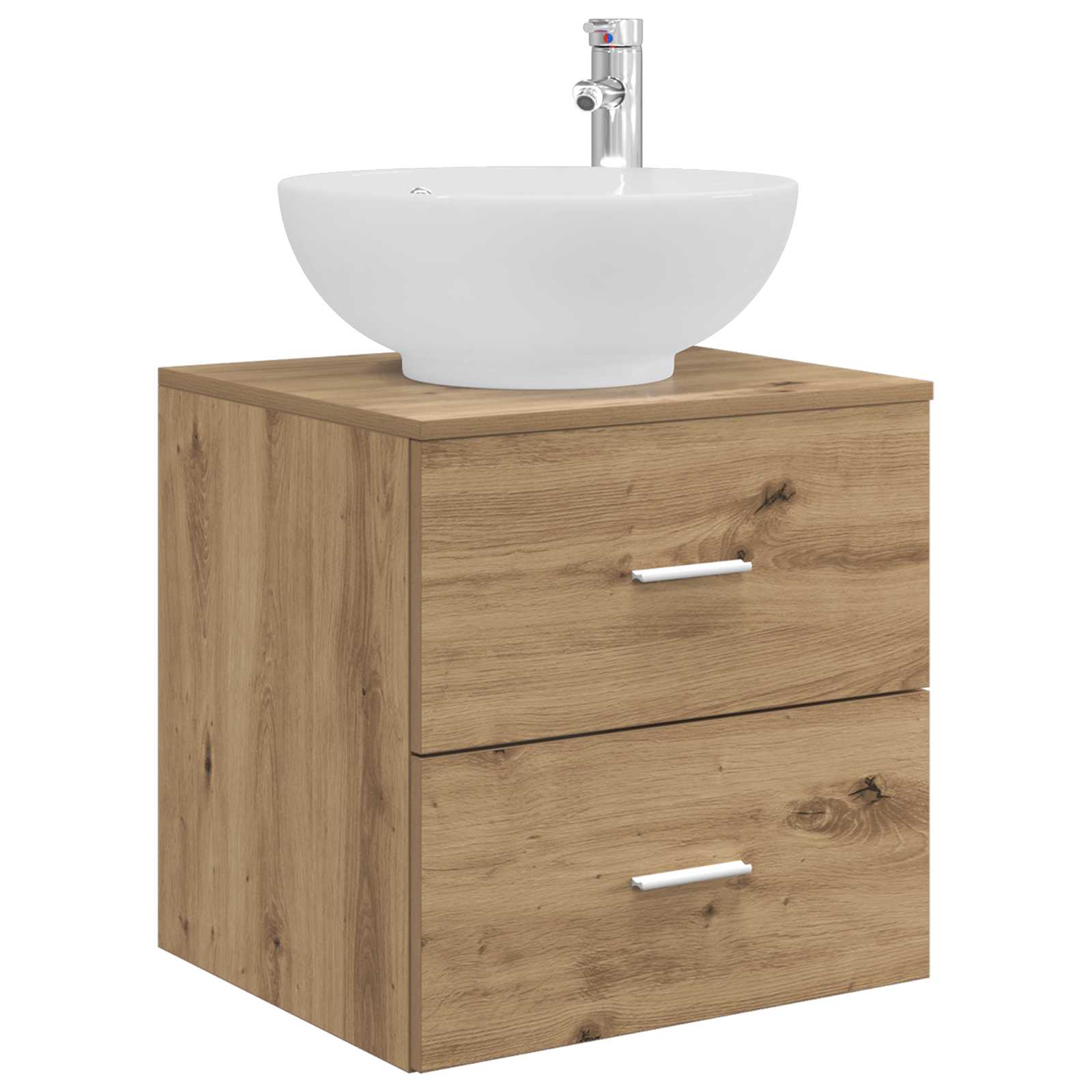 Wandmontierte Waschtisch Artisan-Eiche 49,5 x 44,5 x 66,5 cm