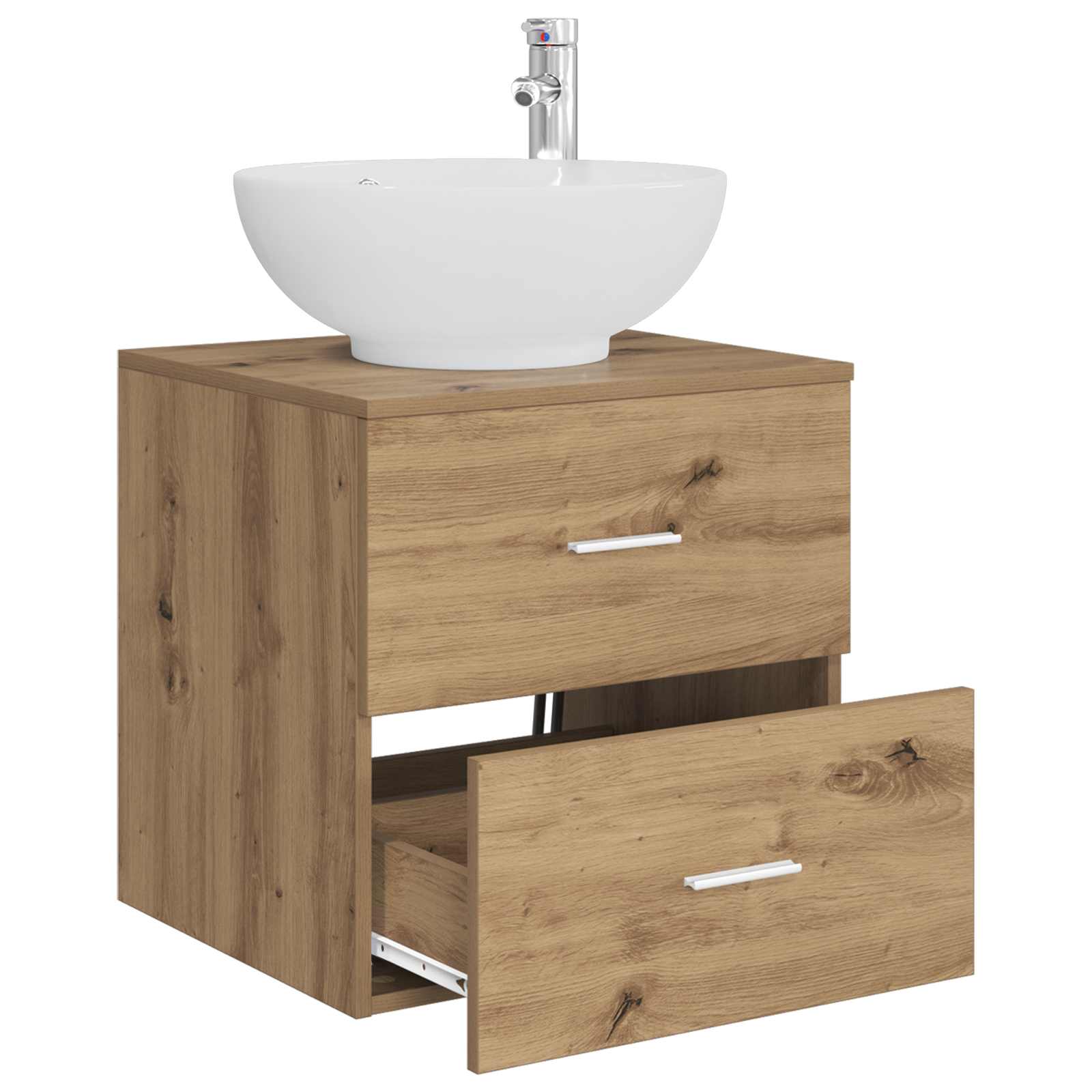 Wandmontierte Waschtisch Artisan-Eiche 49,5 x 44,5 x 66,5 cm