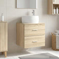 Wandmontierte Waschtisch Sonoma-Eiche 49,5 x 44,5 x 66 cm