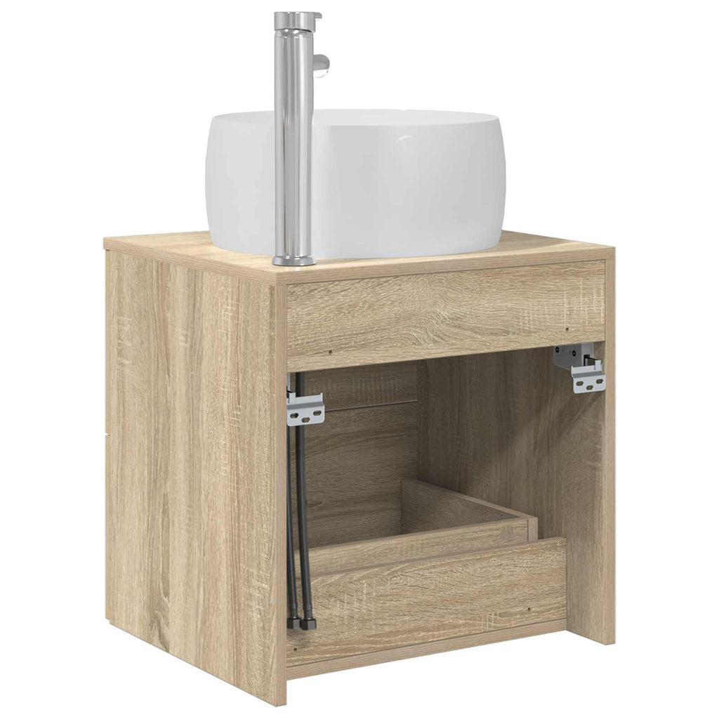 Wandmontierte Waschtisch Sonoma-Eiche 49,5 x 44,5 x 66 cm