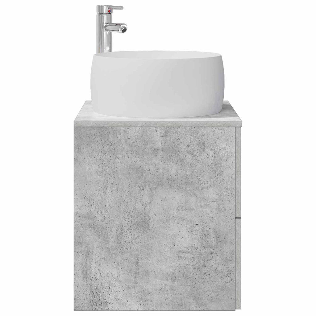 Wandmontierte Waschtisch Betongrau 49,5 x 44,5 x 66 cm