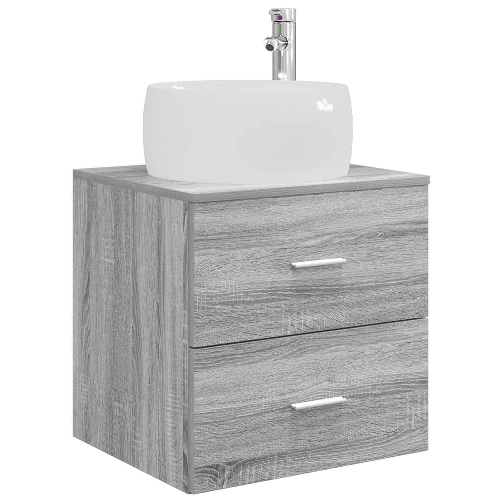 Wandmontierte Waschtisch Grau Sonoma 49,5 x 44,5 x 66 cm