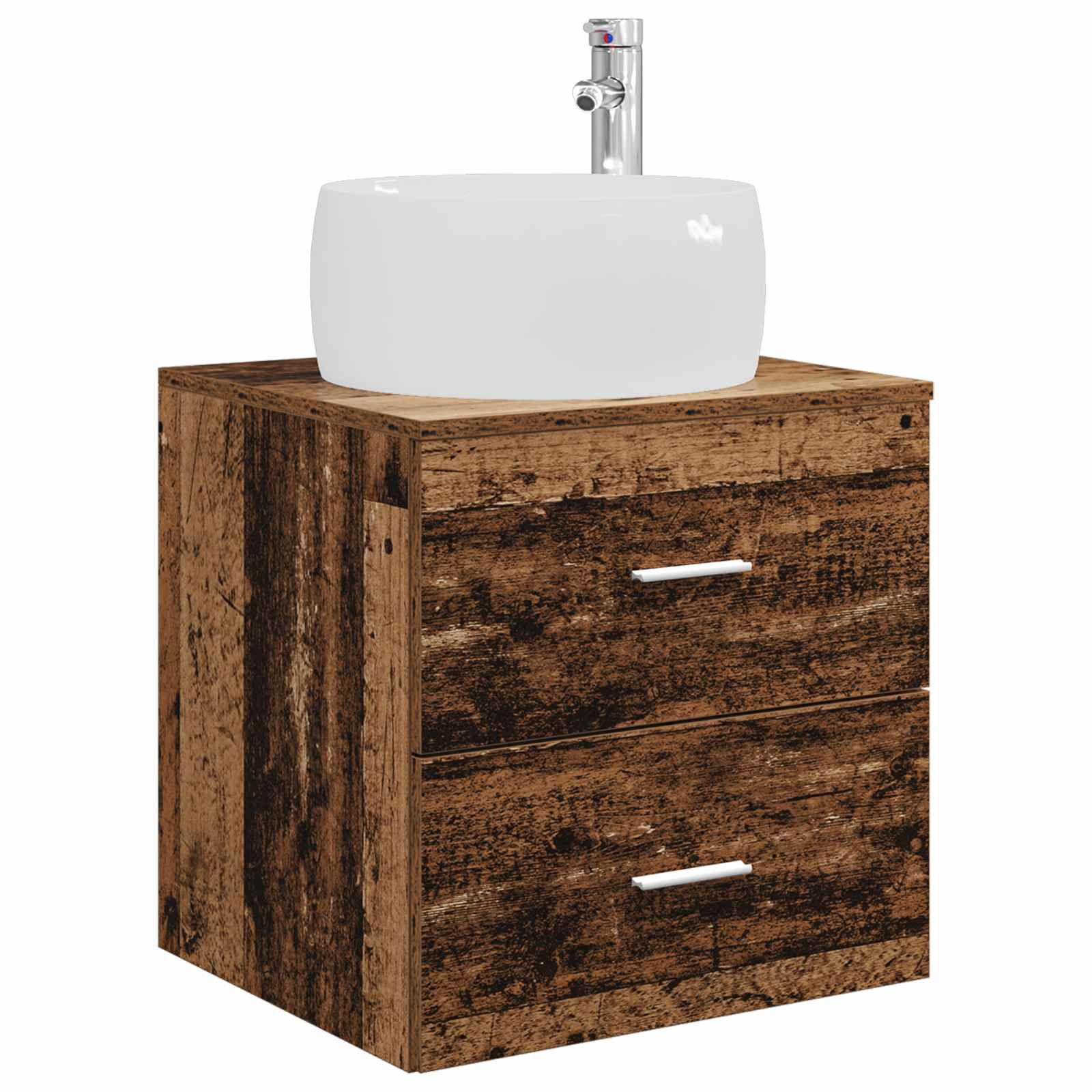 Wandmontierte Waschtisch Altholz 49,5 x 44,5 x 66 cm