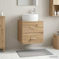 Wandmontierte Waschtisch Artisan-Eiche 49,5 x 44,5 x 66 cm
