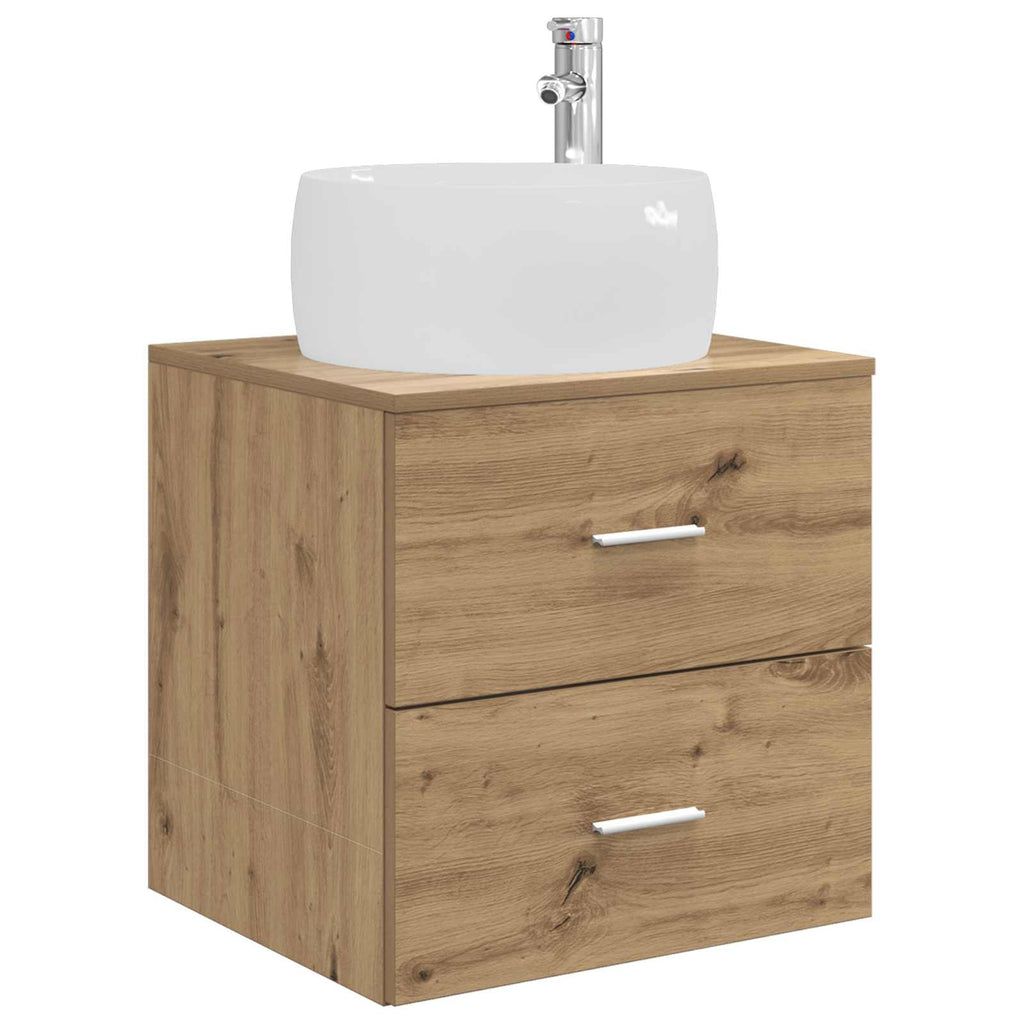 Wandmontierte Waschtisch Artisan-Eiche 49,5 x 44,5 x 66 cm