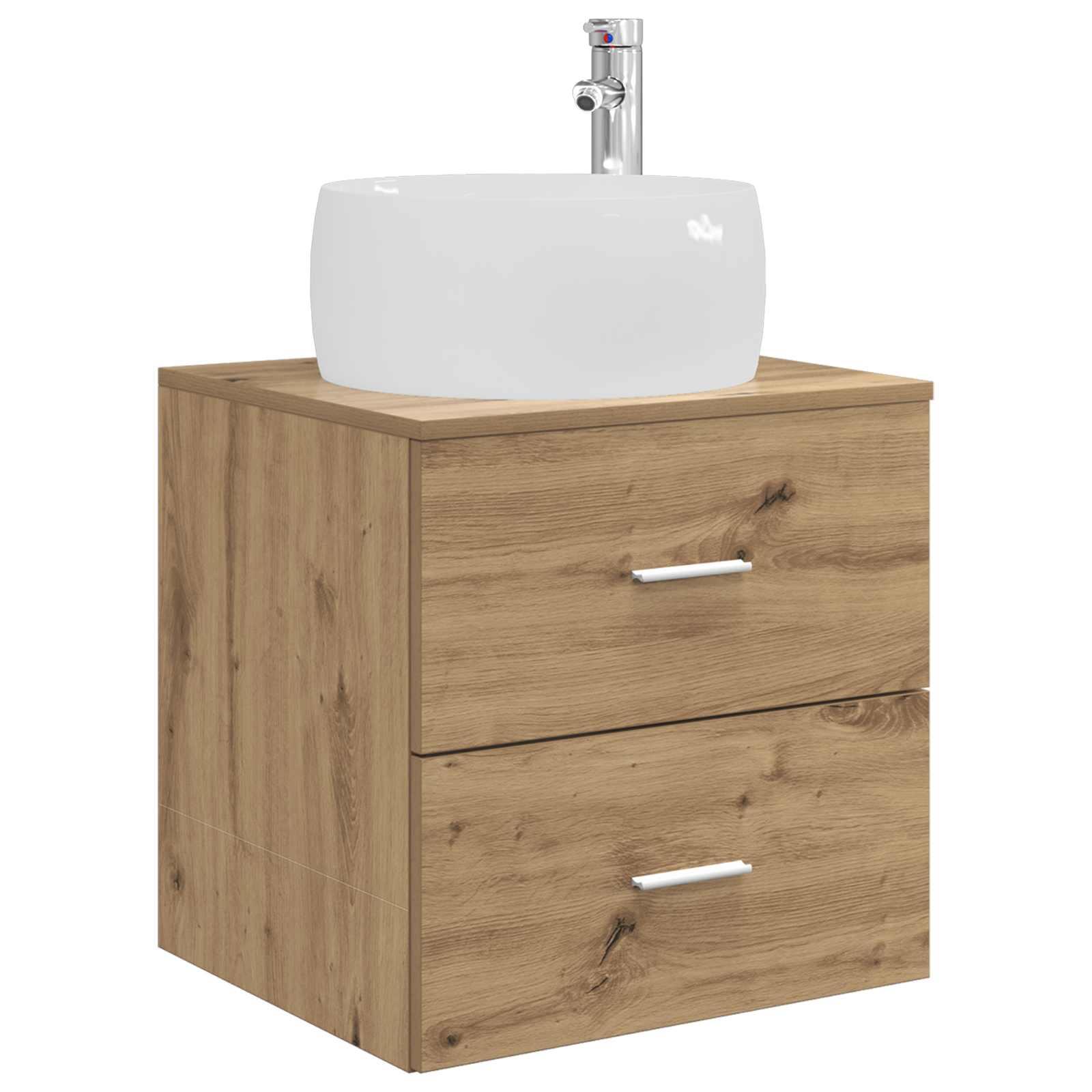 Wandmontierte Waschtisch Artisan-Eiche 49,5 x 44,5 x 66 cm