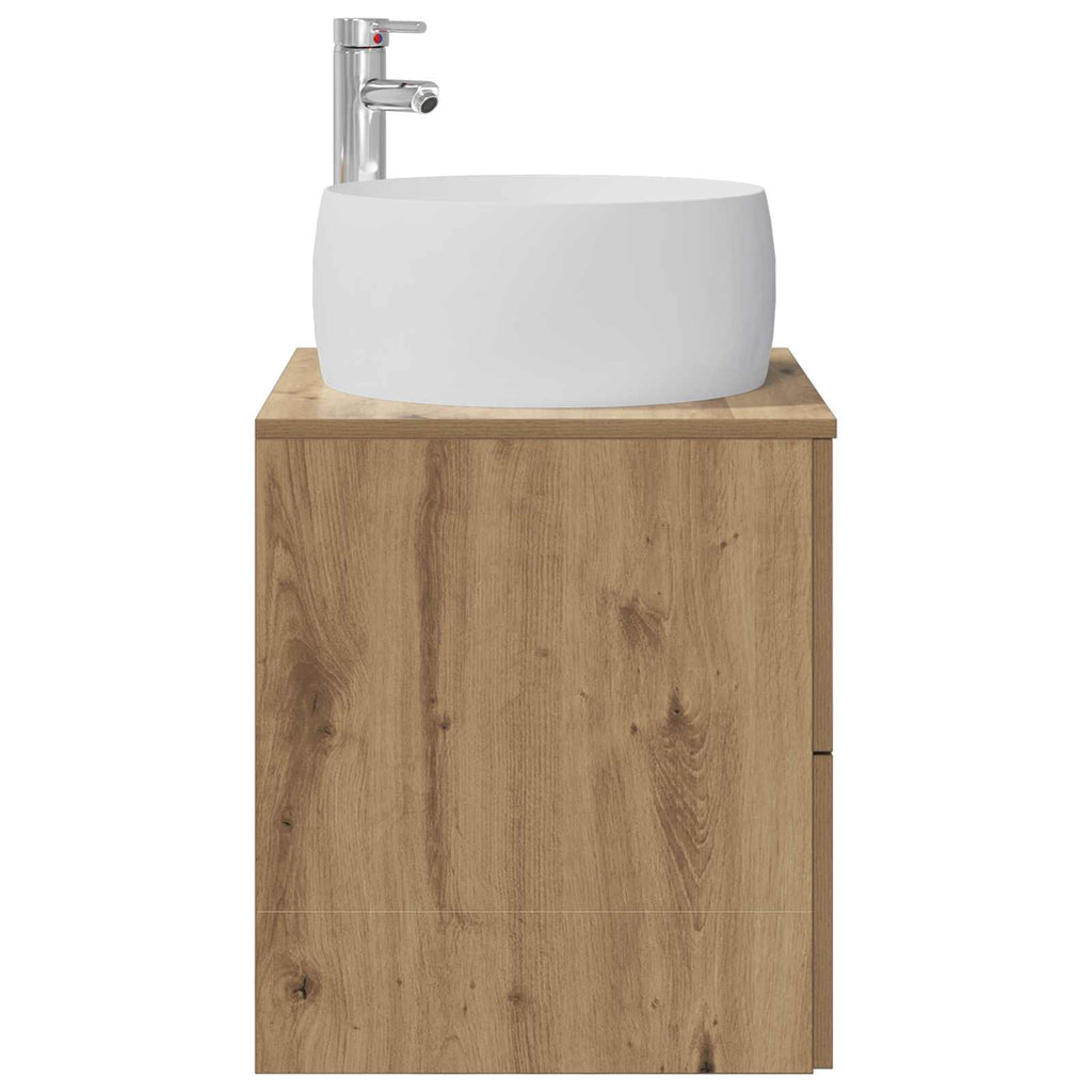 Wandmontierte Waschtisch Artisan-Eiche 49,5 x 44,5 x 66 cm