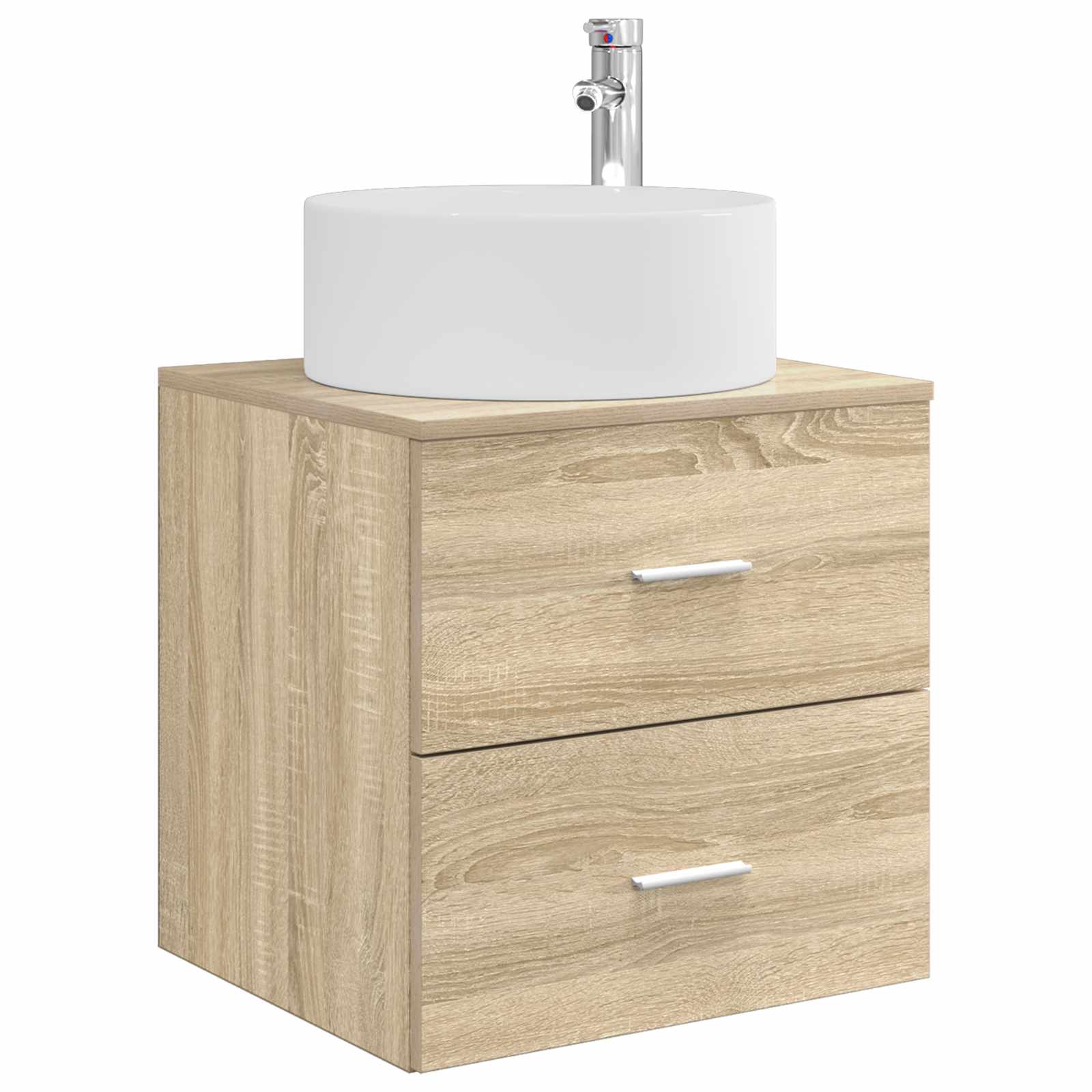 Wandmontierte Waschtisch Sonoma-Eiche 49,5 x 44,5 x 65,5 cm