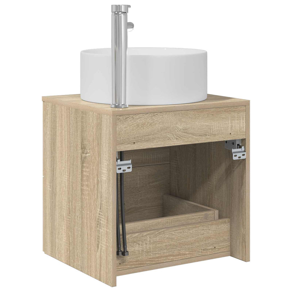 Wandmontierte Waschtisch Sonoma-Eiche 49,5 x 44,5 x 65,5 cm