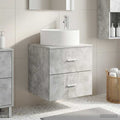 Wandmontierte Waschtisch Betongrau 49,5 x 44,5 x 65,5 cm