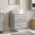 Wandmontierte Waschtisch Grau Sonoma 49,5 x 44,5 x 65,5 cm