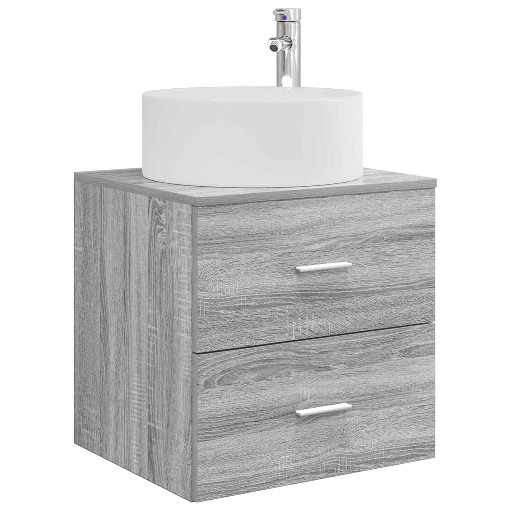 Wandmontierte Waschtisch Grau Sonoma 49,5 x 44,5 x 65,5 cm