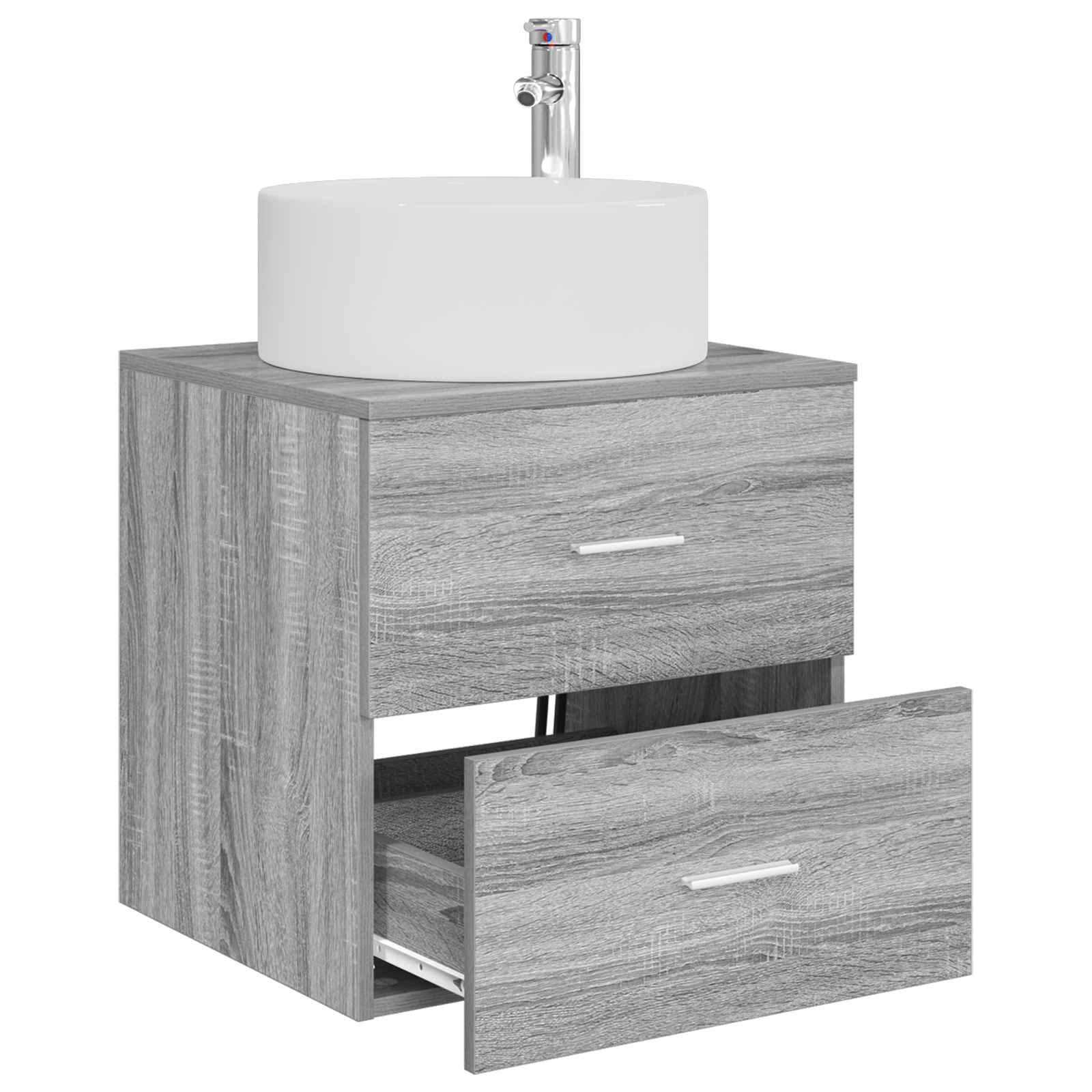 Wandmontierte Waschtisch Grau Sonoma 49,5 x 44,5 x 65,5 cm