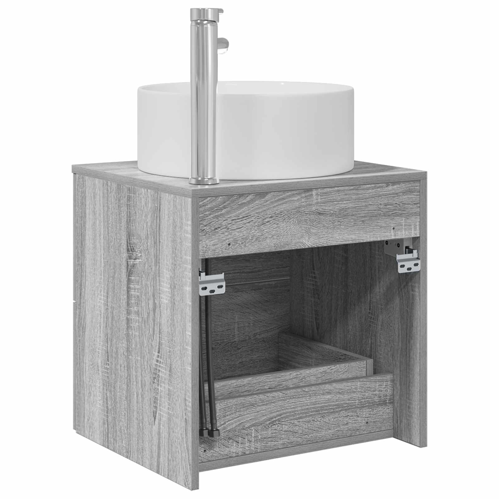 Wandmontierte Waschtisch Grau Sonoma 49,5 x 44,5 x 65,5 cm