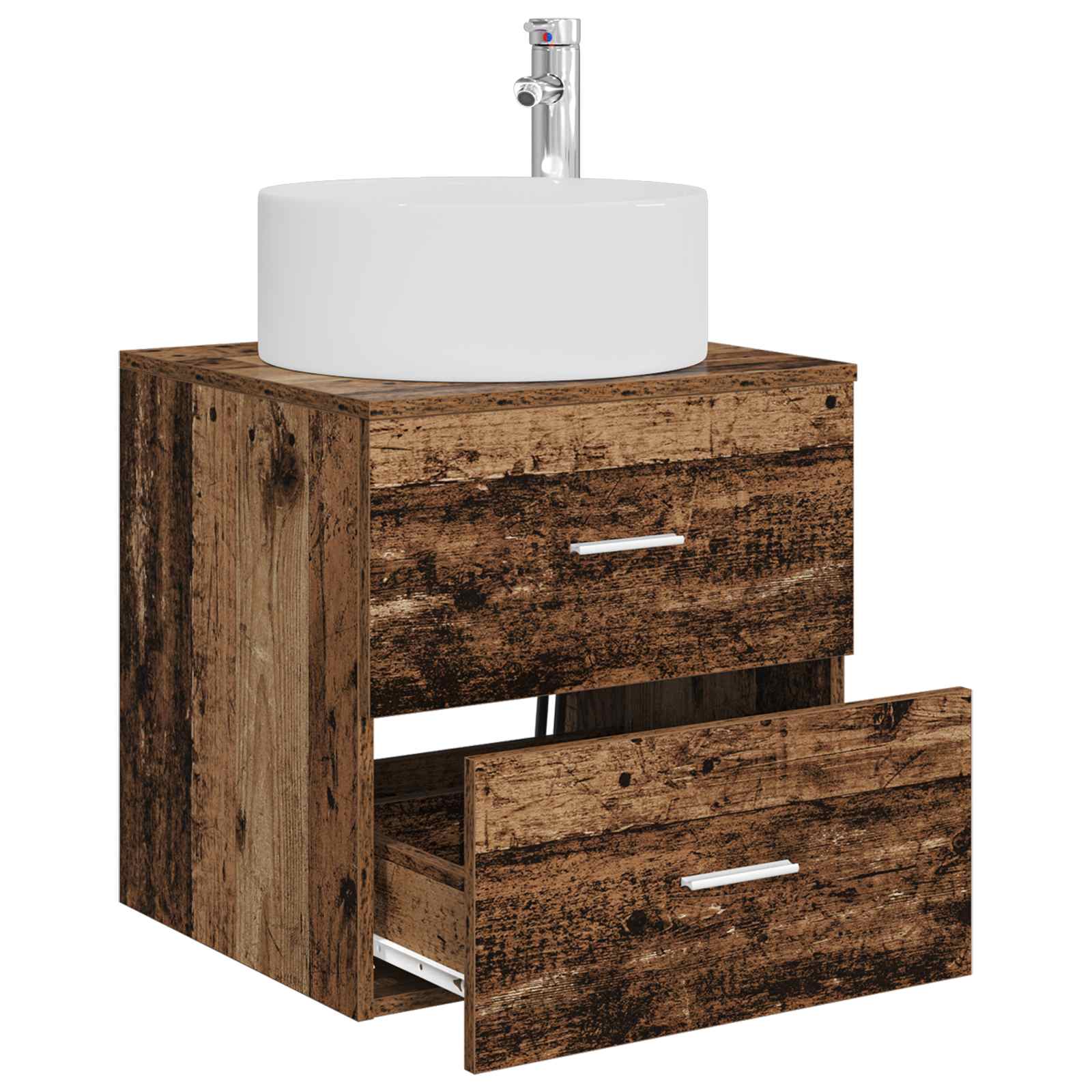 Wandmontierte Waschtisch Altholz 49,5 x 44,5 x 65,5 cm