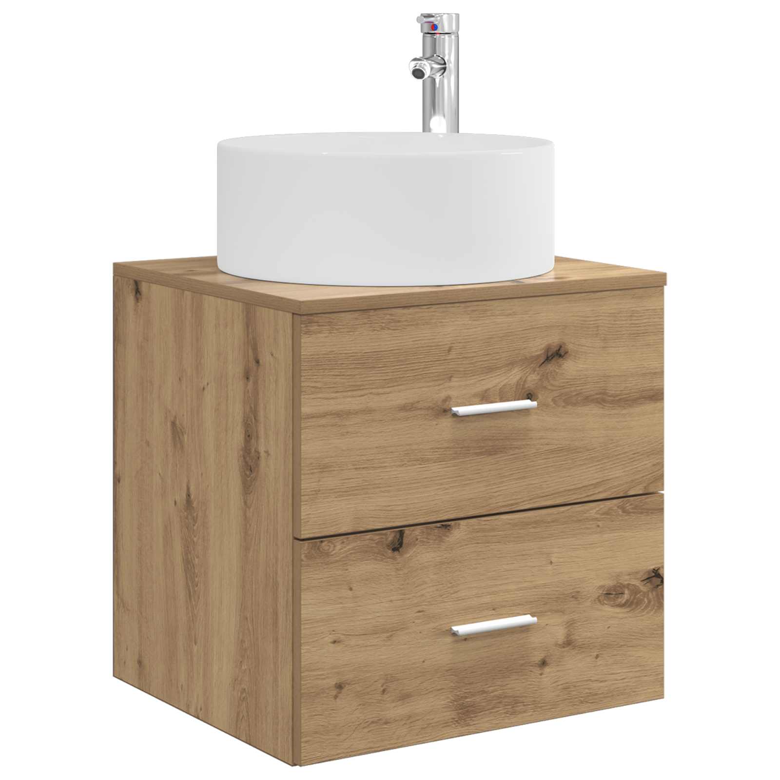 Wandmontierte Waschtisch Artisan-Eiche 49,5 x 44,5 x 65,5 cm