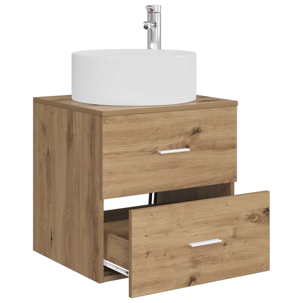 Wandmontierte Waschtisch Artisan-Eiche 49,5 x 44,5 x 65,5 cm