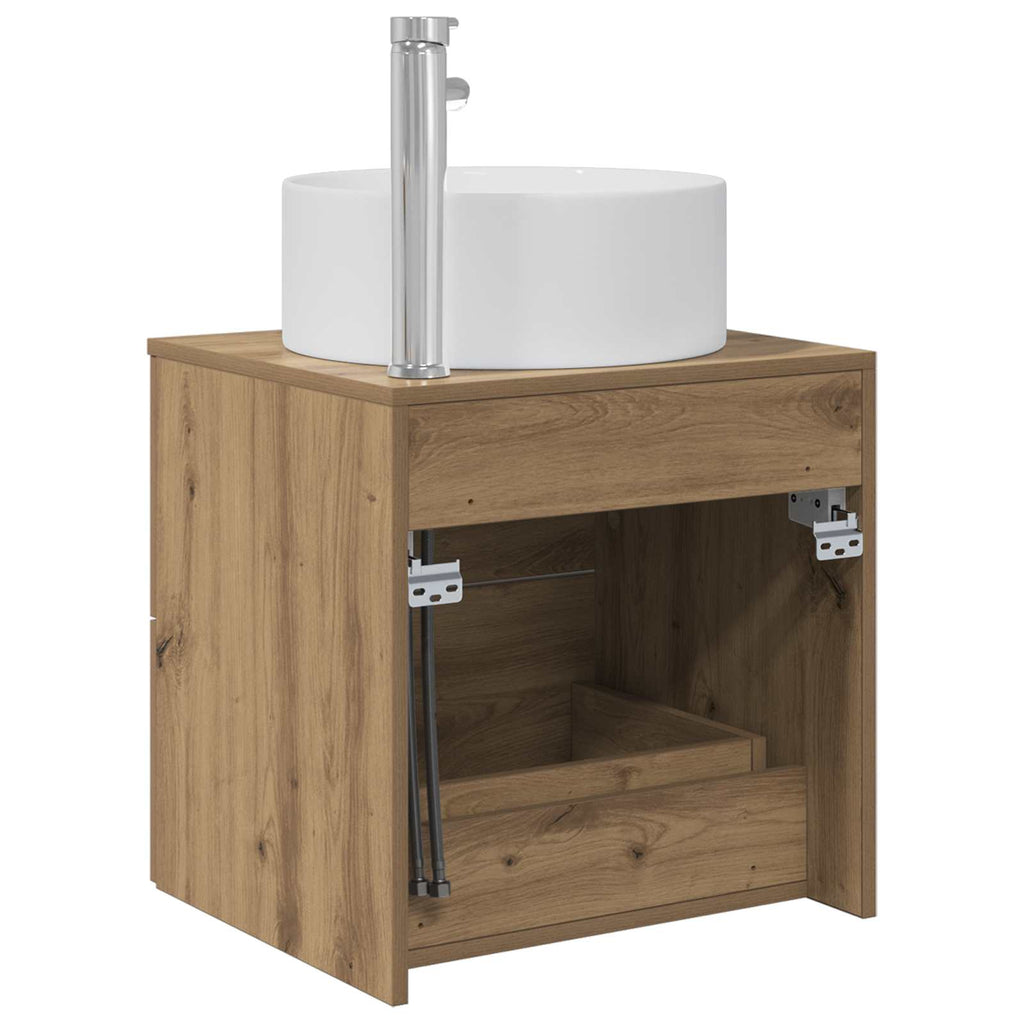 Wandmontierte Waschtisch Artisan-Eiche 49,5 x 44,5 x 65,5 cm
