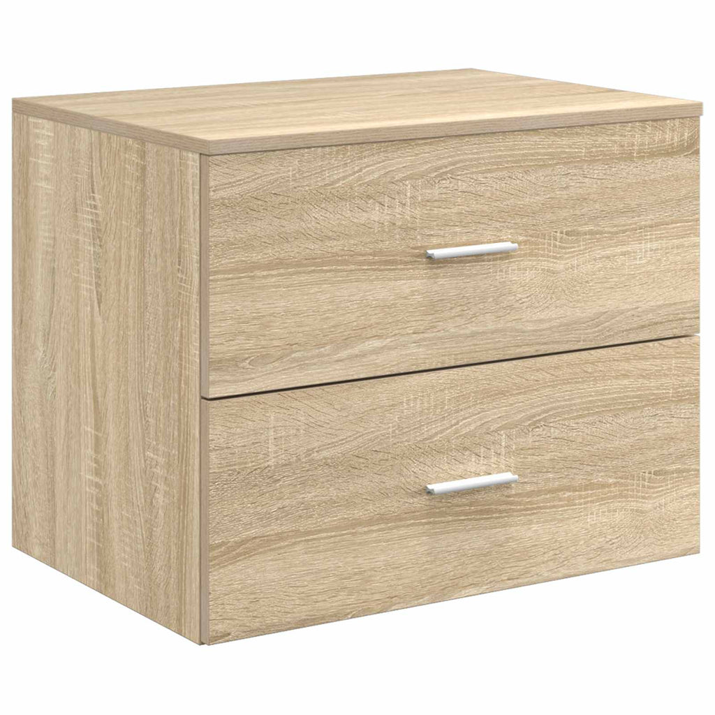 Wandaufbewahrung Badezimmer Sonoma-Eiche 62,5 x 44,5 x 50 cm