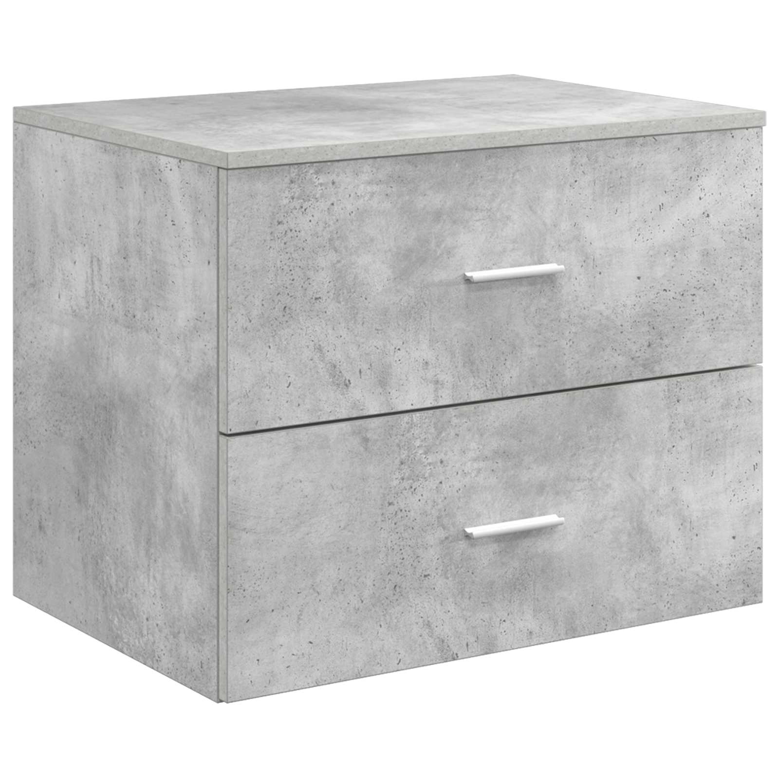 Wandaufbewahrung Badezimmer Betongrau 62,5 x 44,5 x 50 cm