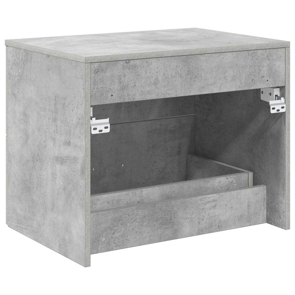 Wandaufbewahrung Badezimmer Betongrau 62,5 x 44,5 x 50 cm