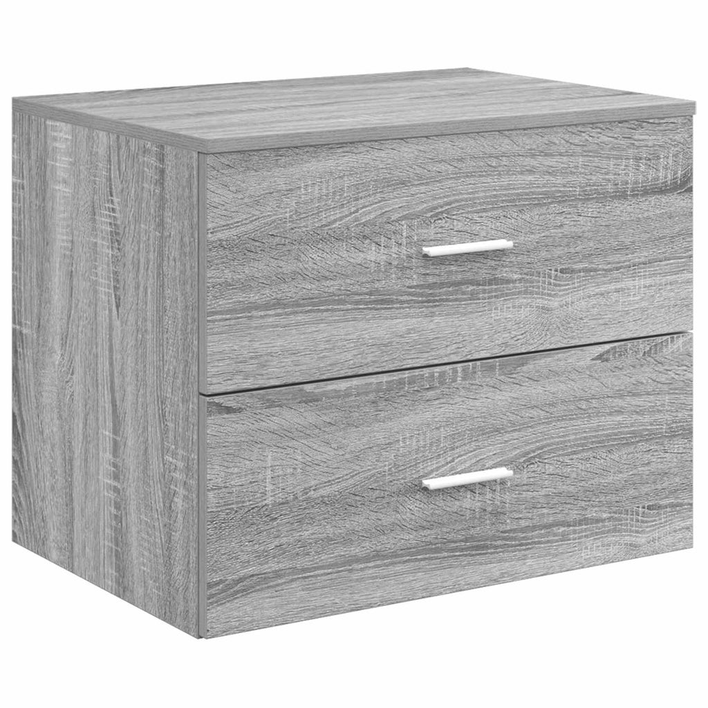 Wandaufbewahrung Badezimmer Grau Sonoma 62,5 x 44,5 x 50 cm