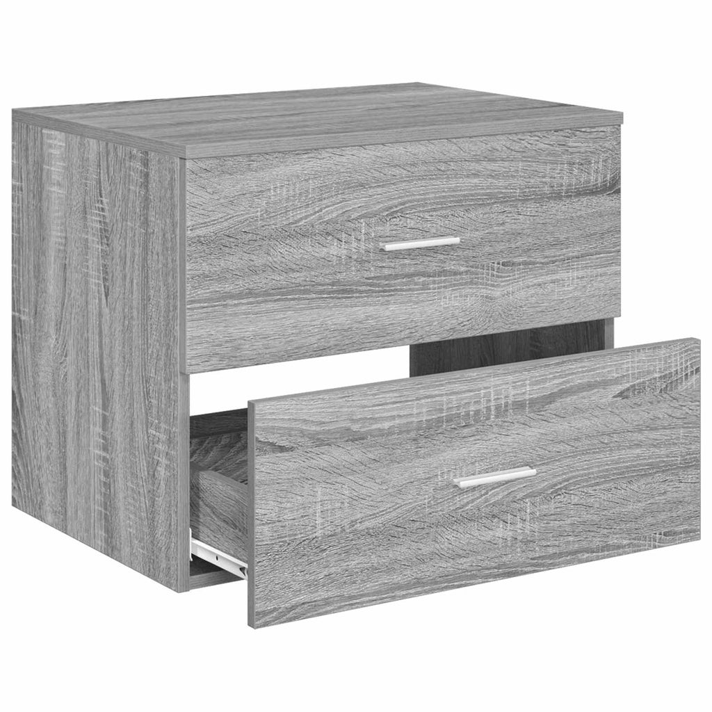 Wandaufbewahrung Badezimmer Grau Sonoma 62,5 x 44,5 x 50 cm