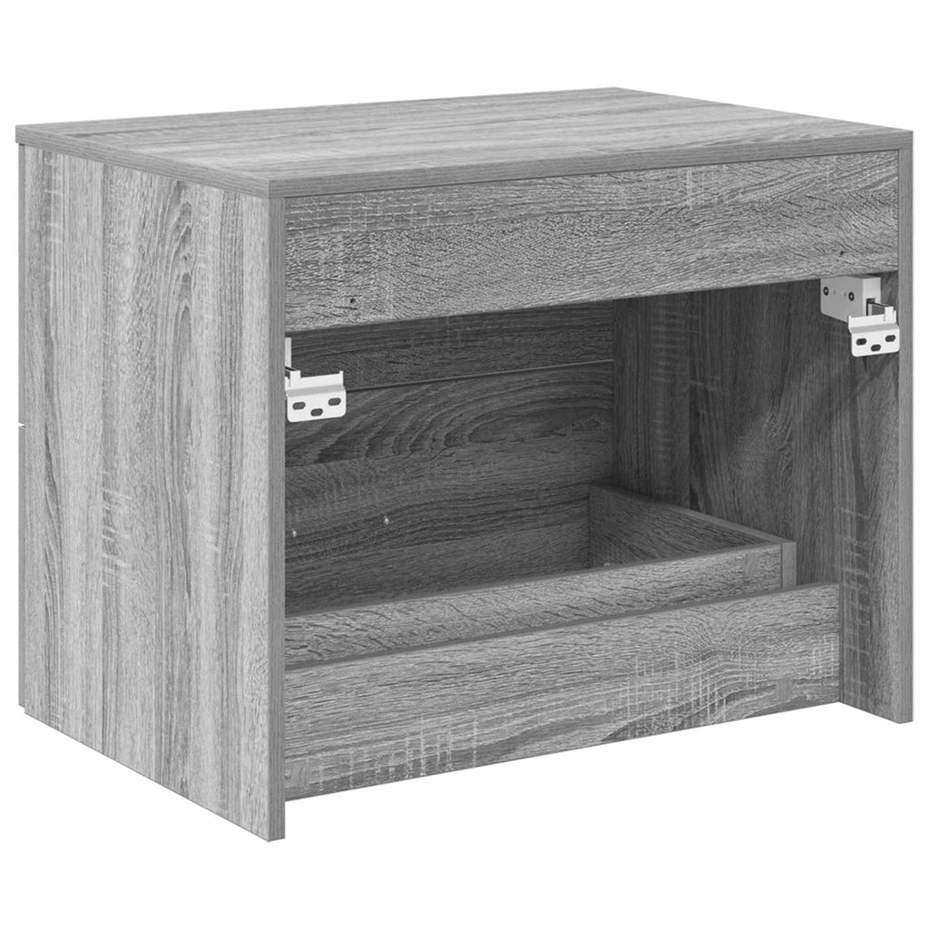 Wandaufbewahrung Badezimmer Grau Sonoma 62,5 x 44,5 x 50 cm