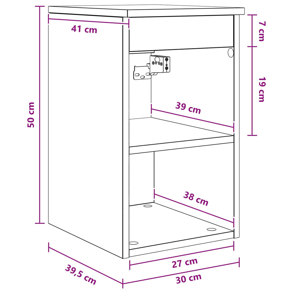 Badezimmerschrank Inzwischen Schwarze Eiche 30 x 35 x 50 cm