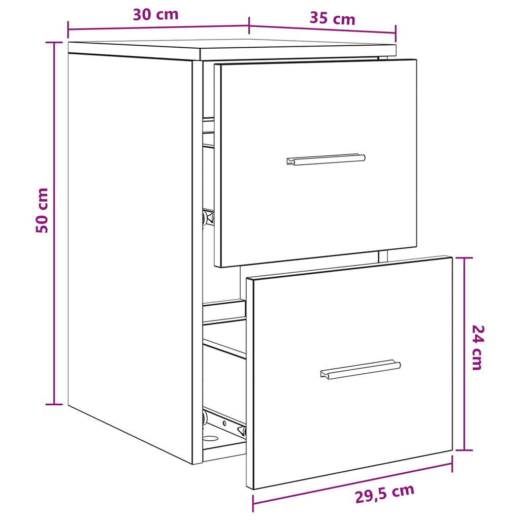 Badezimmerschrank Inzwischen Grau Sonoma 30 x 35 x 50 cm