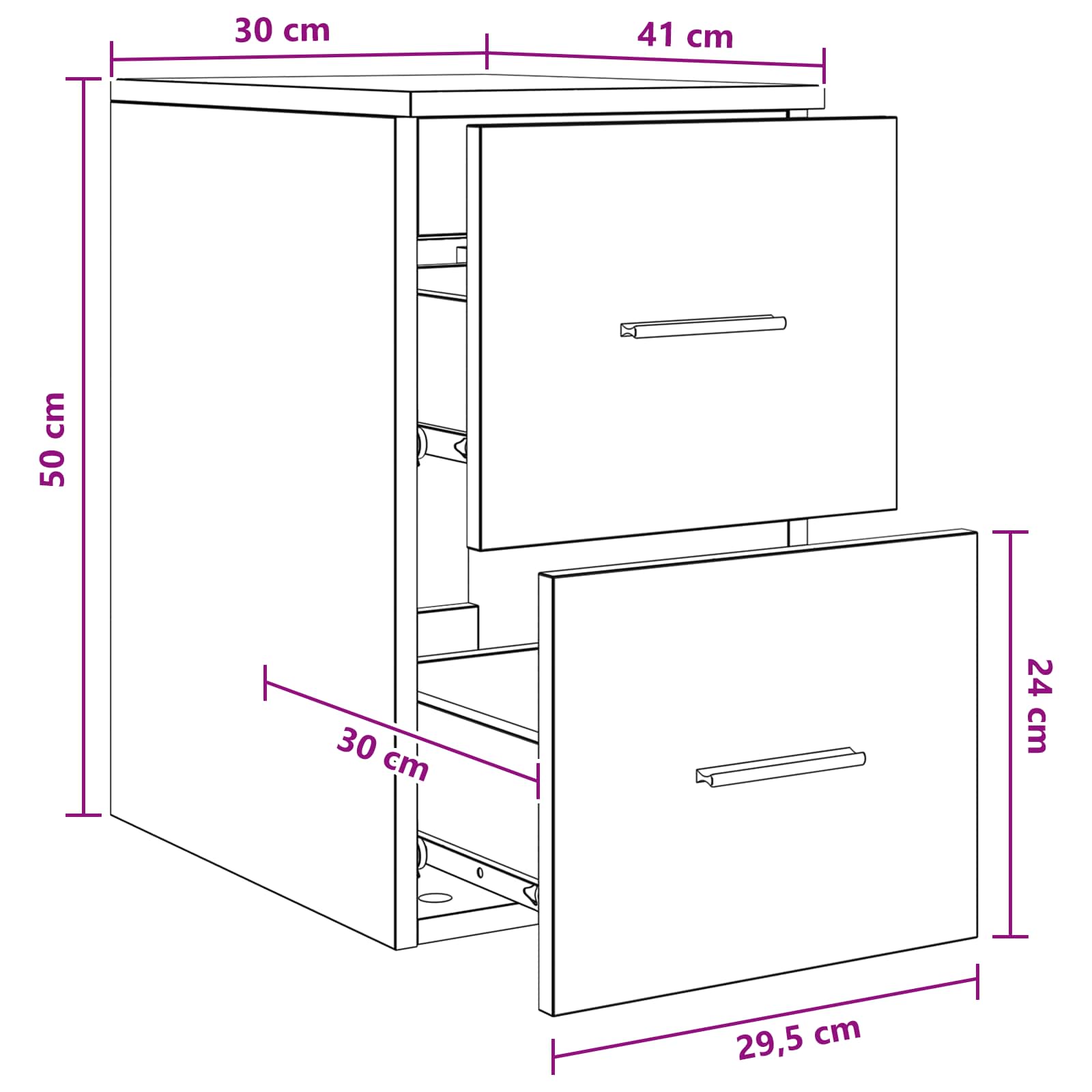 Badezimmerschrank Inzwischen Artisan-Eiche 30 x 41 x 50 cm