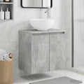 Wandmontierte Waschtisch Betongrau 49,5 x 35 x 63 cm