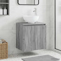 Wandmontierte Waschtisch Grau Sonoma 49,5 x 35 x 63 cm