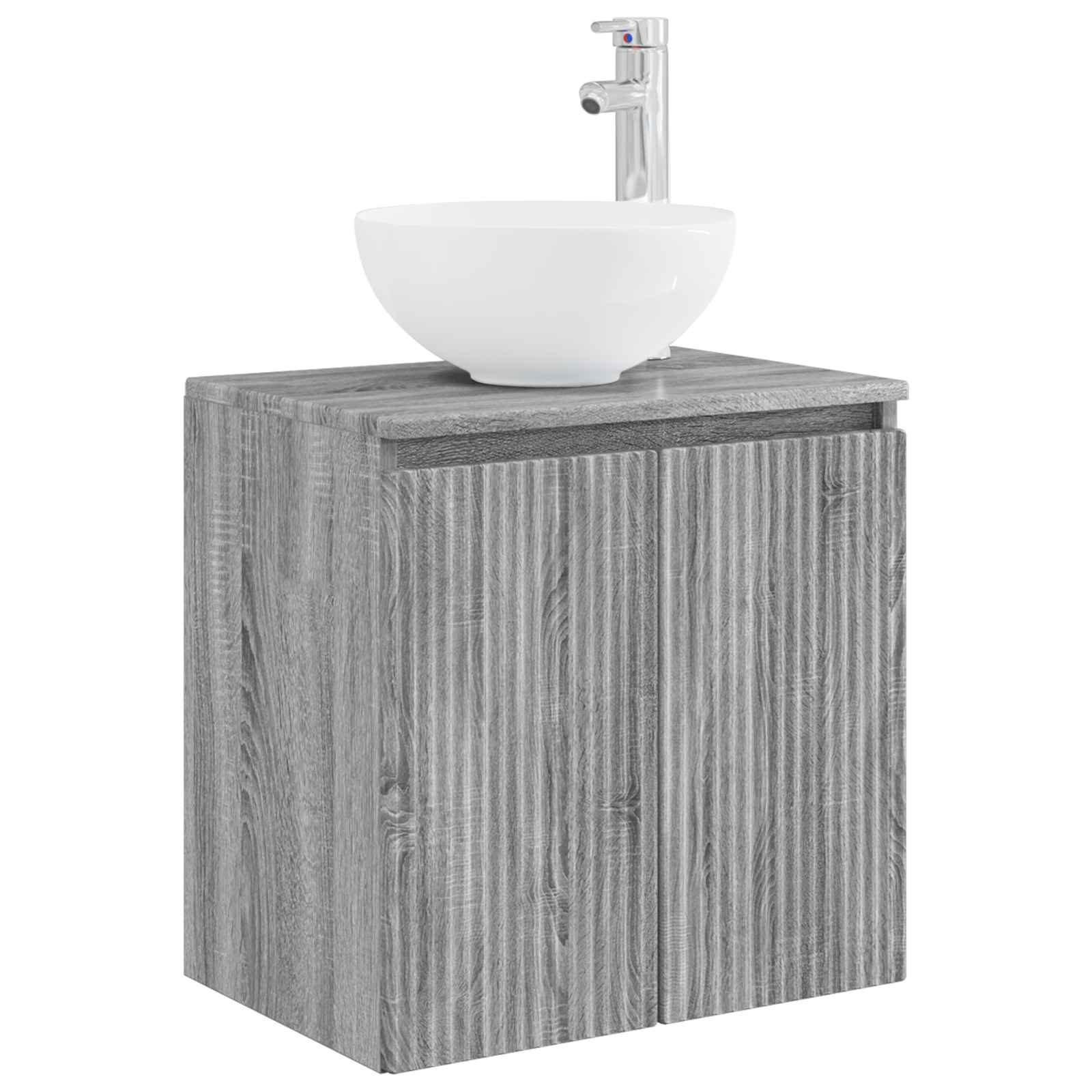Wandmontierte Waschtisch Grau Sonoma 49,5 x 35 x 63 cm