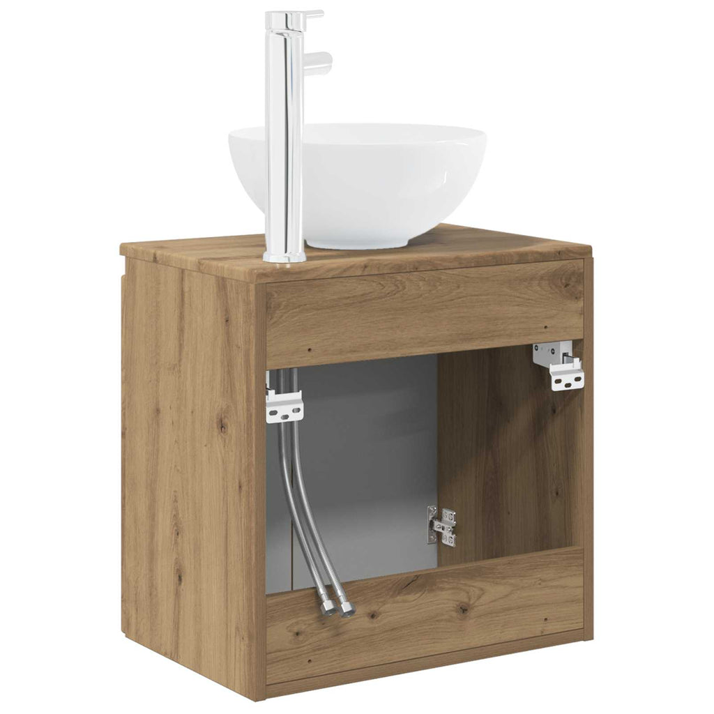 Wandmontierte Waschtisch Artisan-Eiche 49,5 x 35 x 63 cm