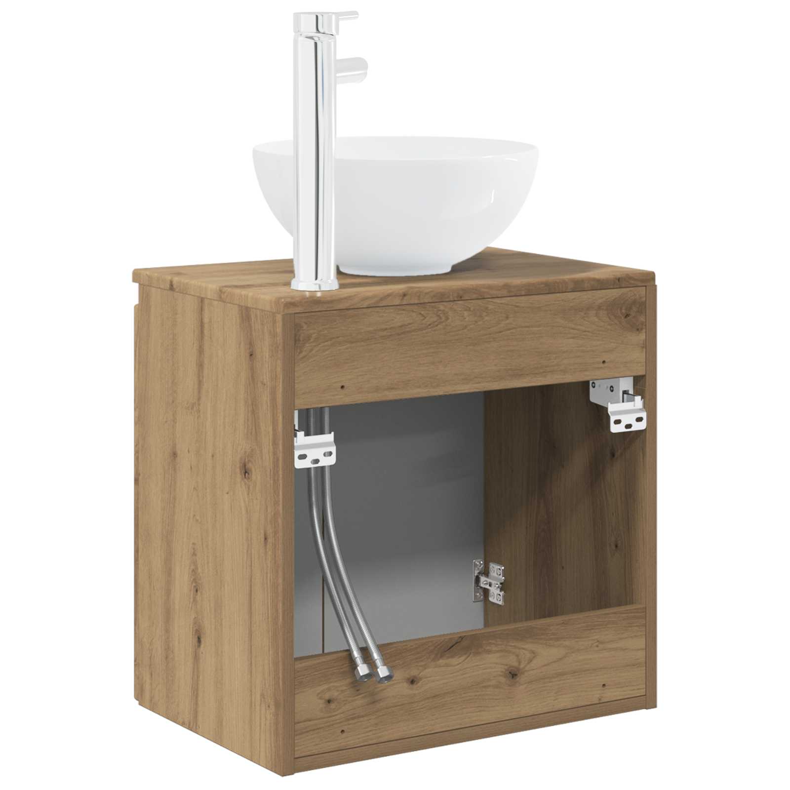 Wandmontierte Waschtisch Artisan-Eiche 49,5 x 35 x 63 cm