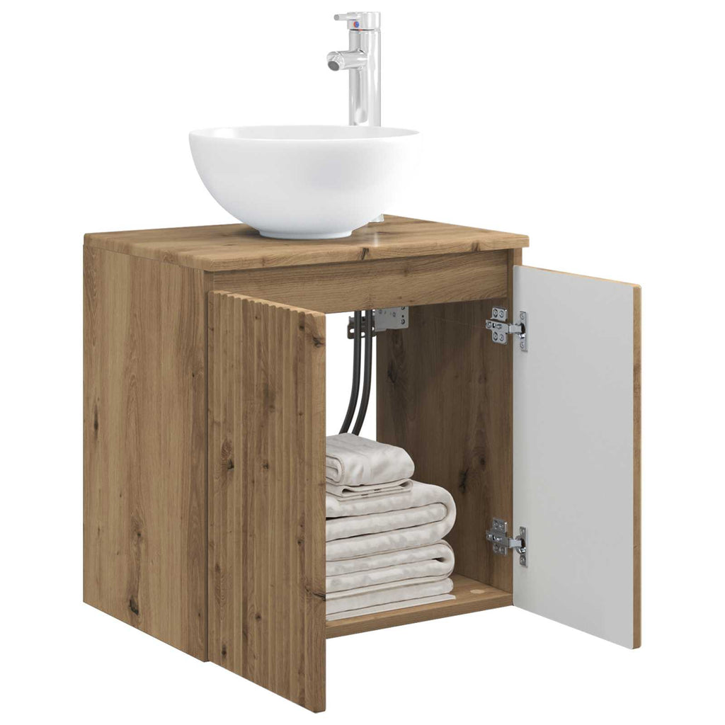 Wandmontierte Waschtisch Artisan-Eiche 49,5 x 35 x 63 cm