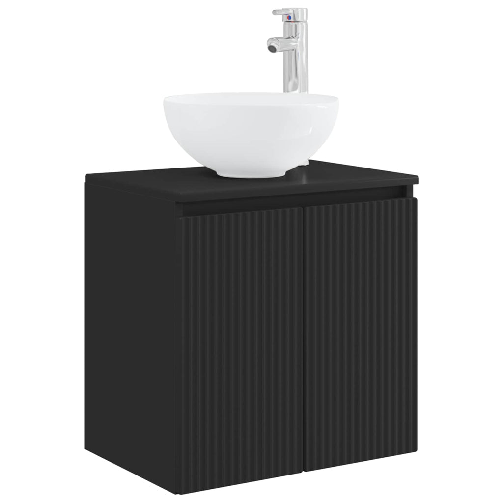 Wandmontierte Waschtisch Schwarz 49,5 x 41 x 64,5 cm