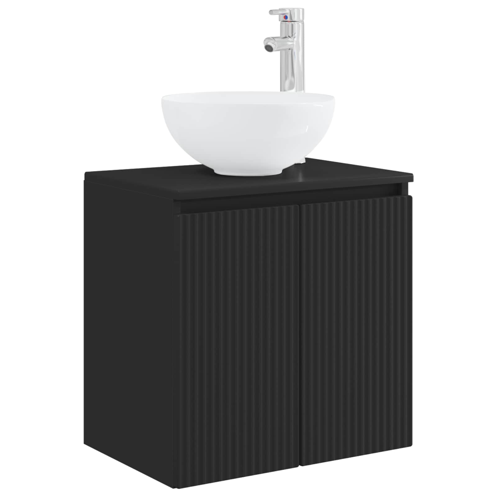 Wandmontierte Waschtisch Schwarz 49,5 x 41 x 64,5 cm