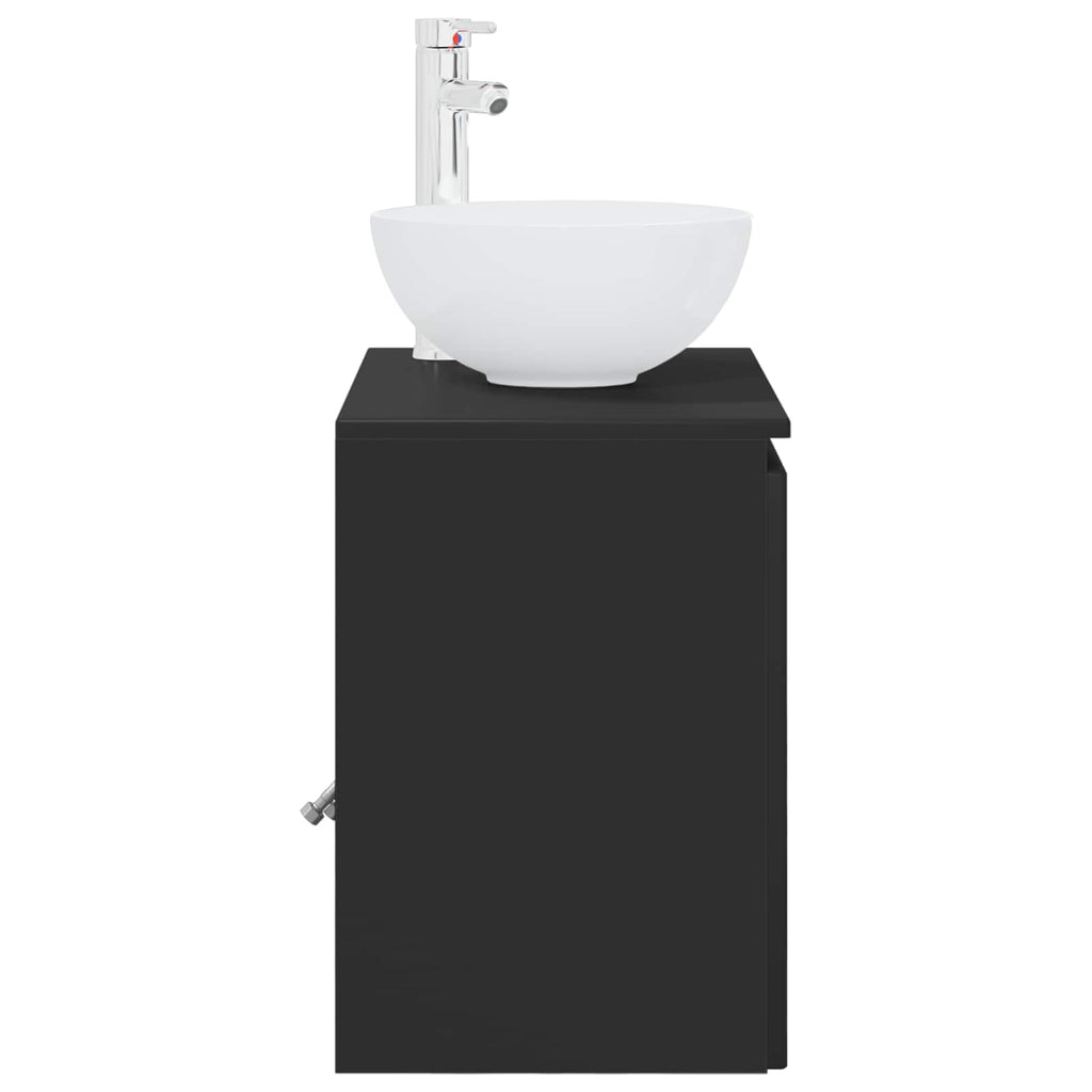 Wandmontierte Waschtisch Schwarz 49,5 x 41 x 64,5 cm