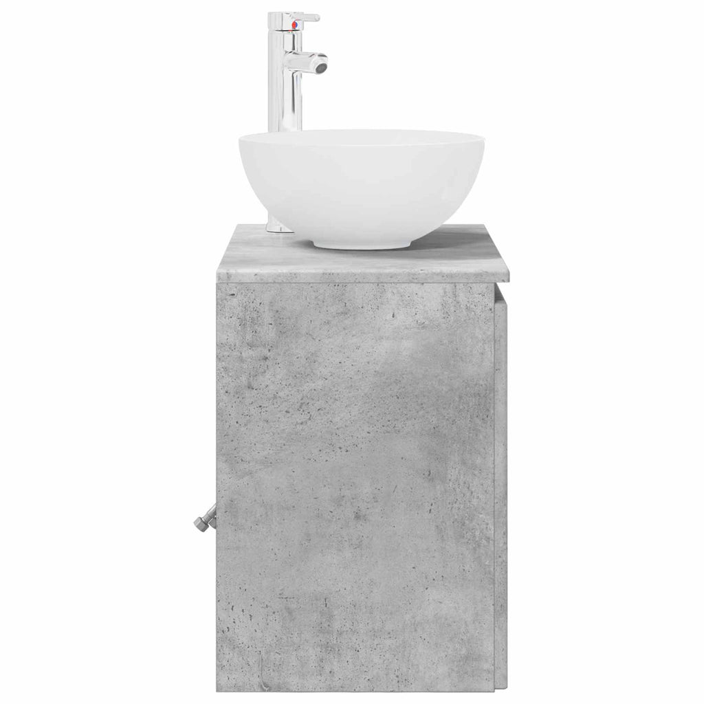 Wandmontierte Waschtisch Betongrau 49,5 x 41 x 64,5 cm