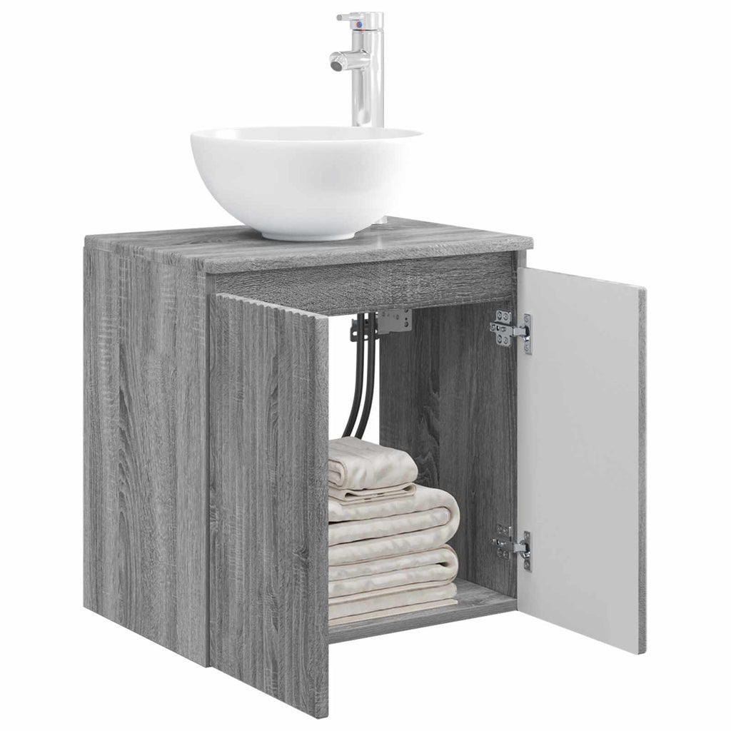 Wandmontierte Waschtisch Grau Sonoma 49,5 x 41 x 64,5 cm