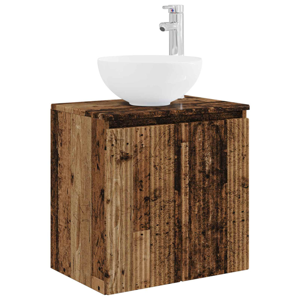 Wandmontierte Waschtisch Altholz 49,5 x 41 x 64,5 cm